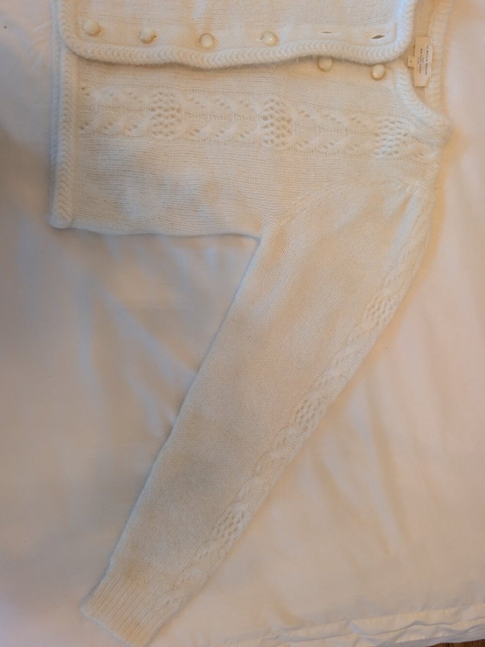 Sezane Evy Cardigan Ecru - Size S - Picture 4 of 6
